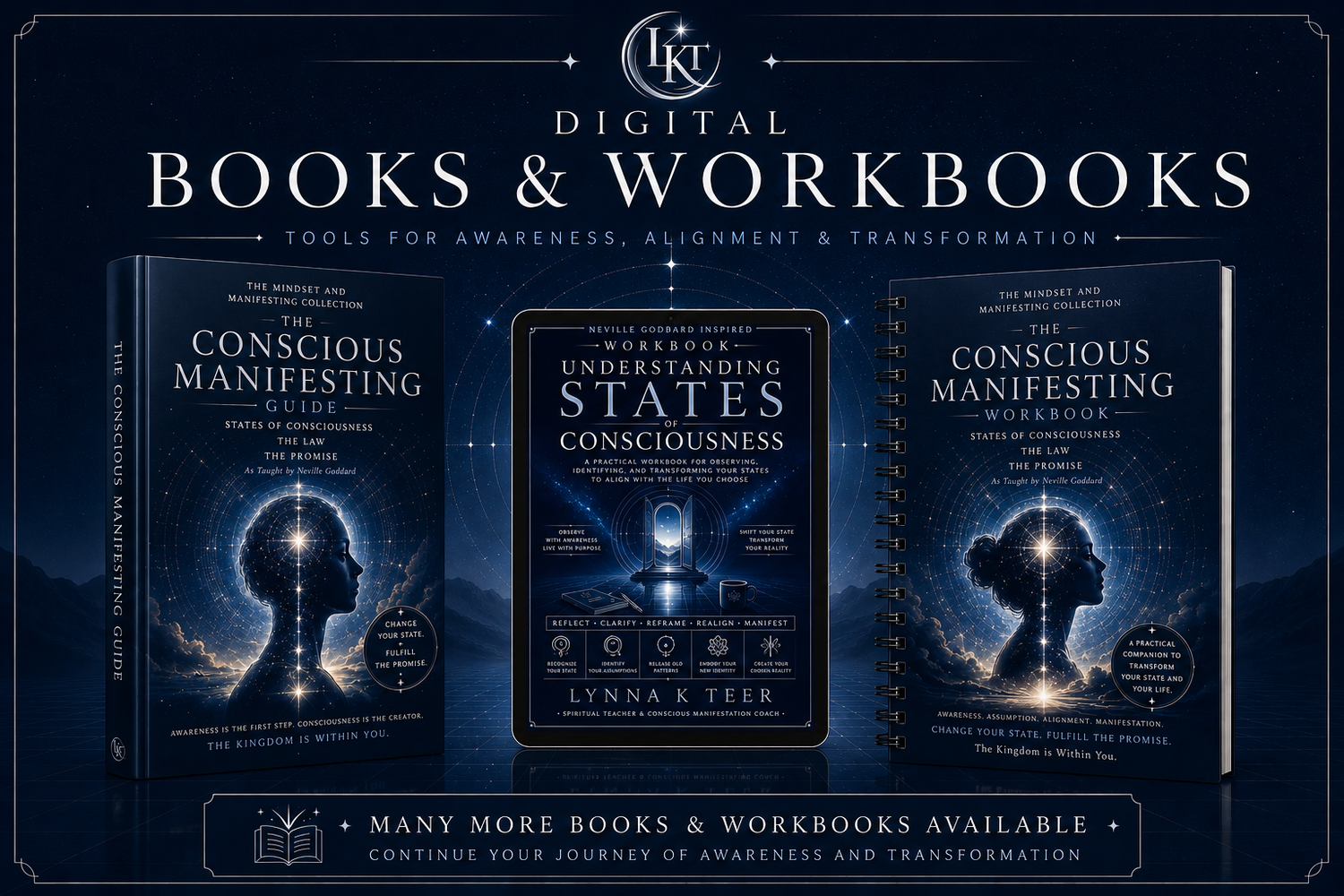 Digital Books & Workbooks for Conscious Manifestation | Awaken Your Potential