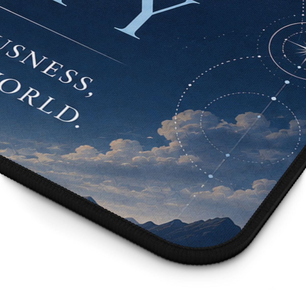 Consciousness Is The Only Reality Desk Mat — Inspirational Neville Goddard Quote