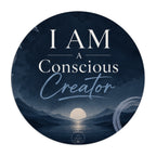 I Am a Conscious Creator Round Mouse Pad