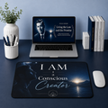 Desk Mat — "I AM a Conscious Creator" Inspirational Desk Mat for Mindfulness & Productivity