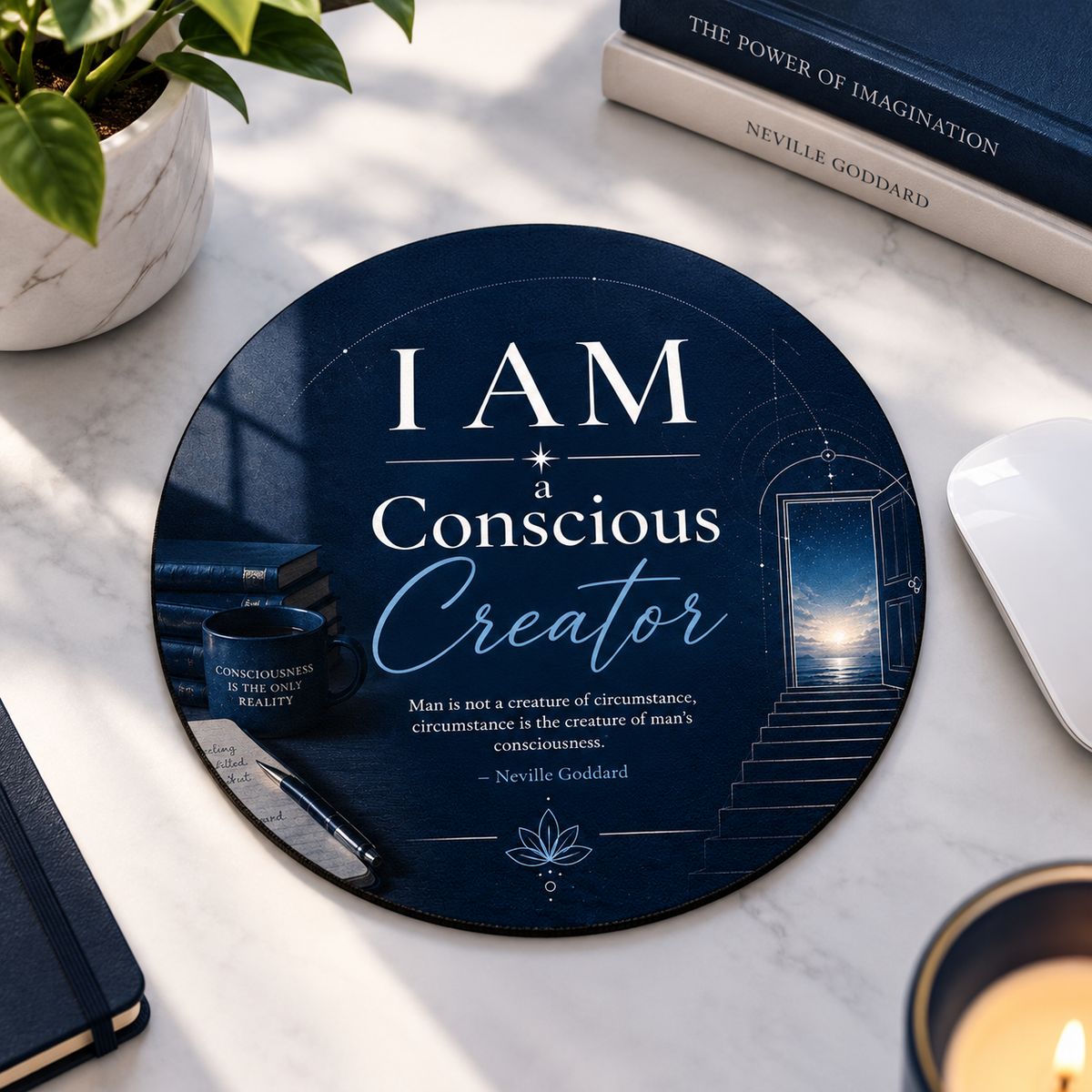 "I AM a Conscious Creator" Mouse Pad