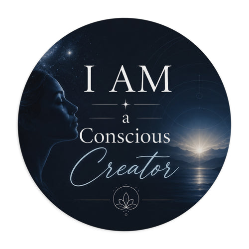 "I AM a Conscious Creator" Inspirational Mouse Pad