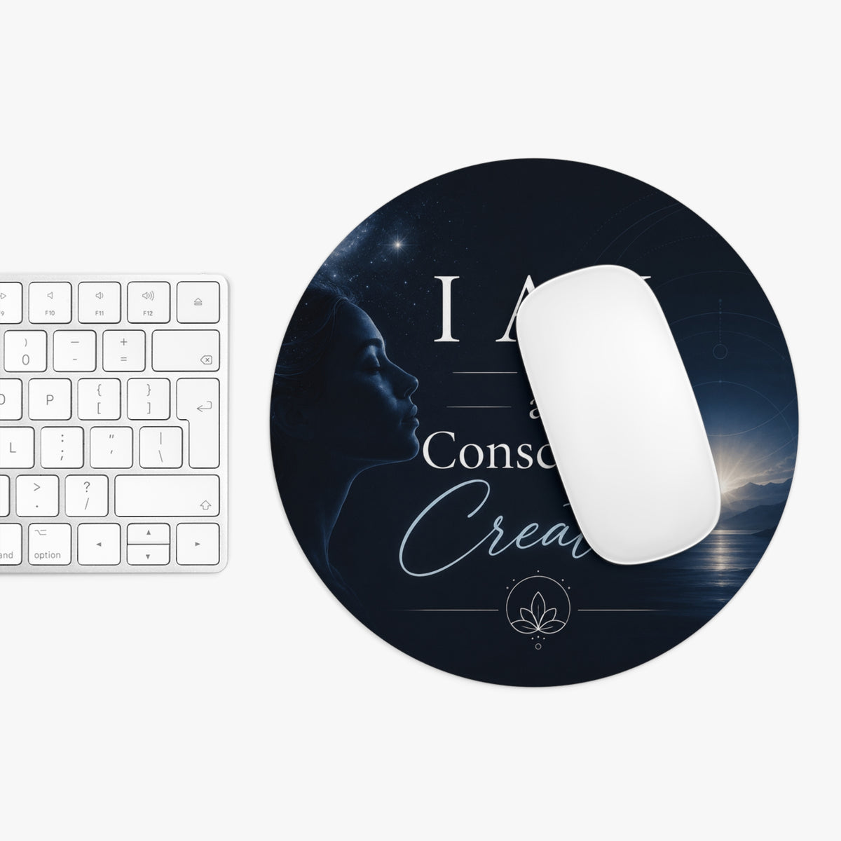 "I AM a Conscious Creator" Inspirational Mouse Pad