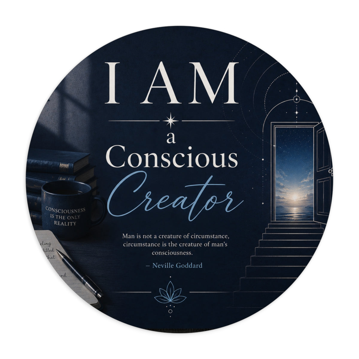 "I AM a Conscious Creator" Mouse Pad