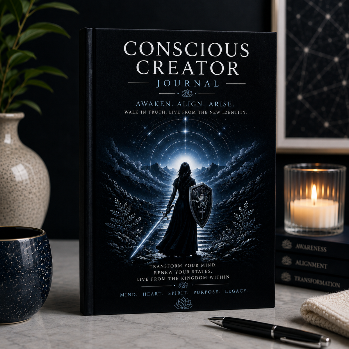 Awake, Arise, Align Conscious Creator Hardcover Journal
