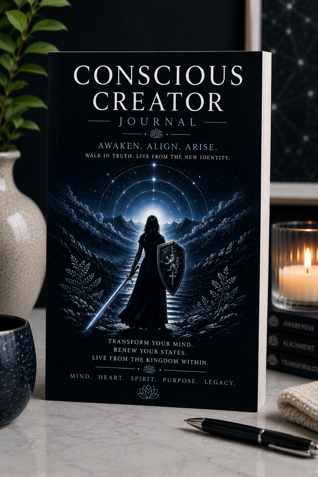 Awake, Arise, Align Conscious Creator Hardcover Journal