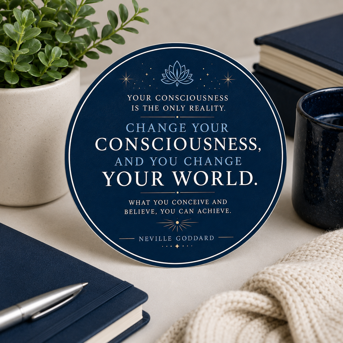 Change Your Consciousness, Change Your World 3x3 Conscious Creator Sticker