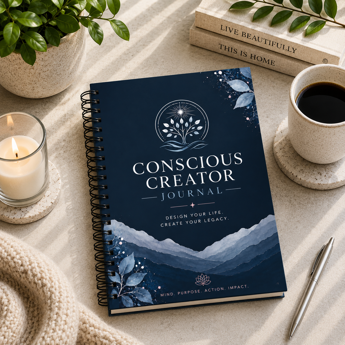 Create Your Legacy Conscious Creator Spiral Notebook
