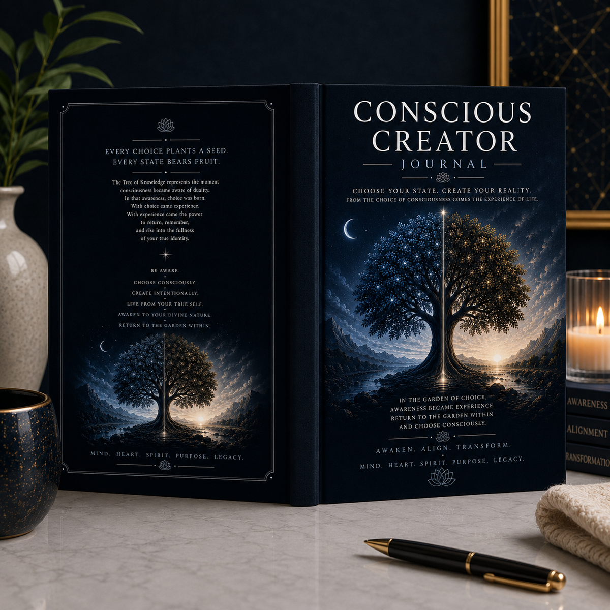 Tree of Life Conscious Creator Hardcover Journal