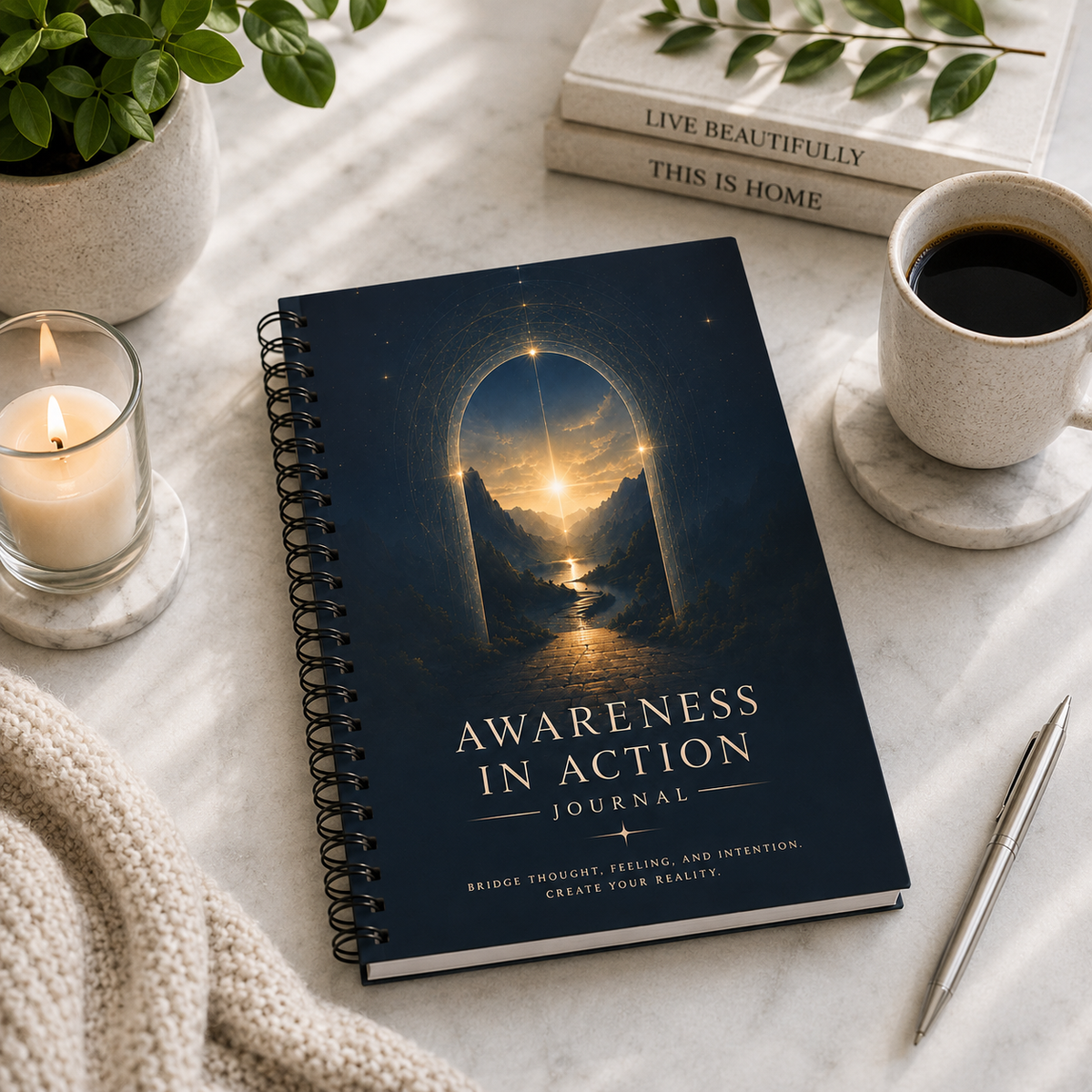Awareness in Action Conscious Creator Spiral Notebook