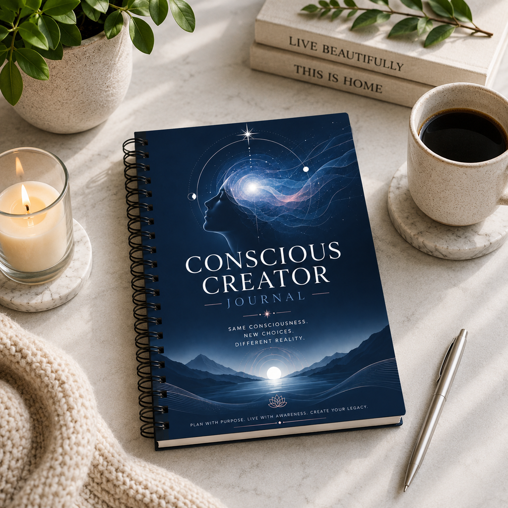 New Choices Equal a Different Reality Conscious Creator Spiral Notebook