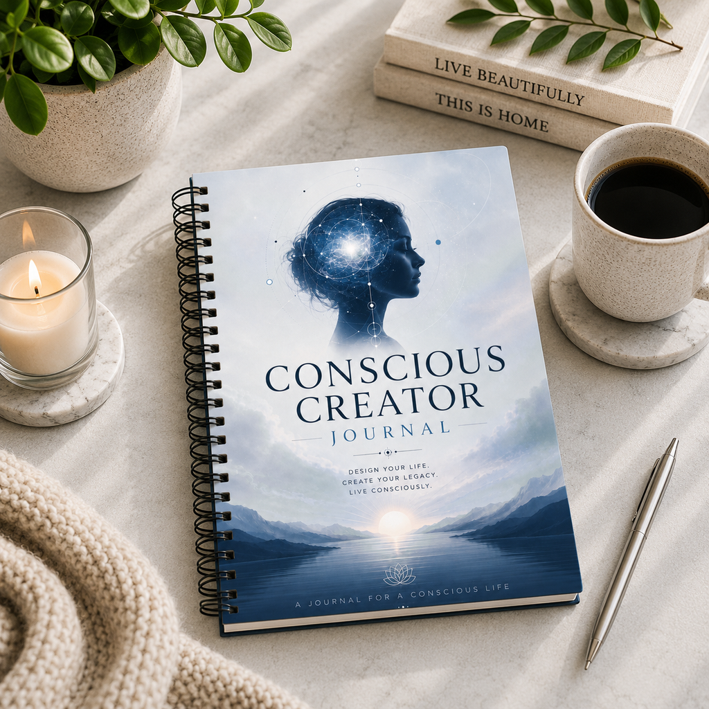 A Journal for a Conscious Life Spiral Notebook (Serene Cover)