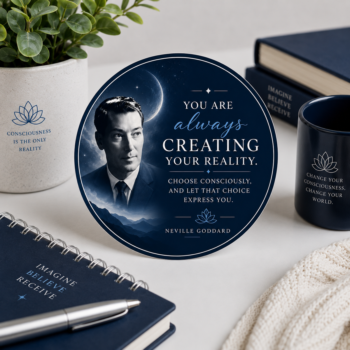 You Are Always Creating Your Reality 3x3 Neville Goddard Sticker