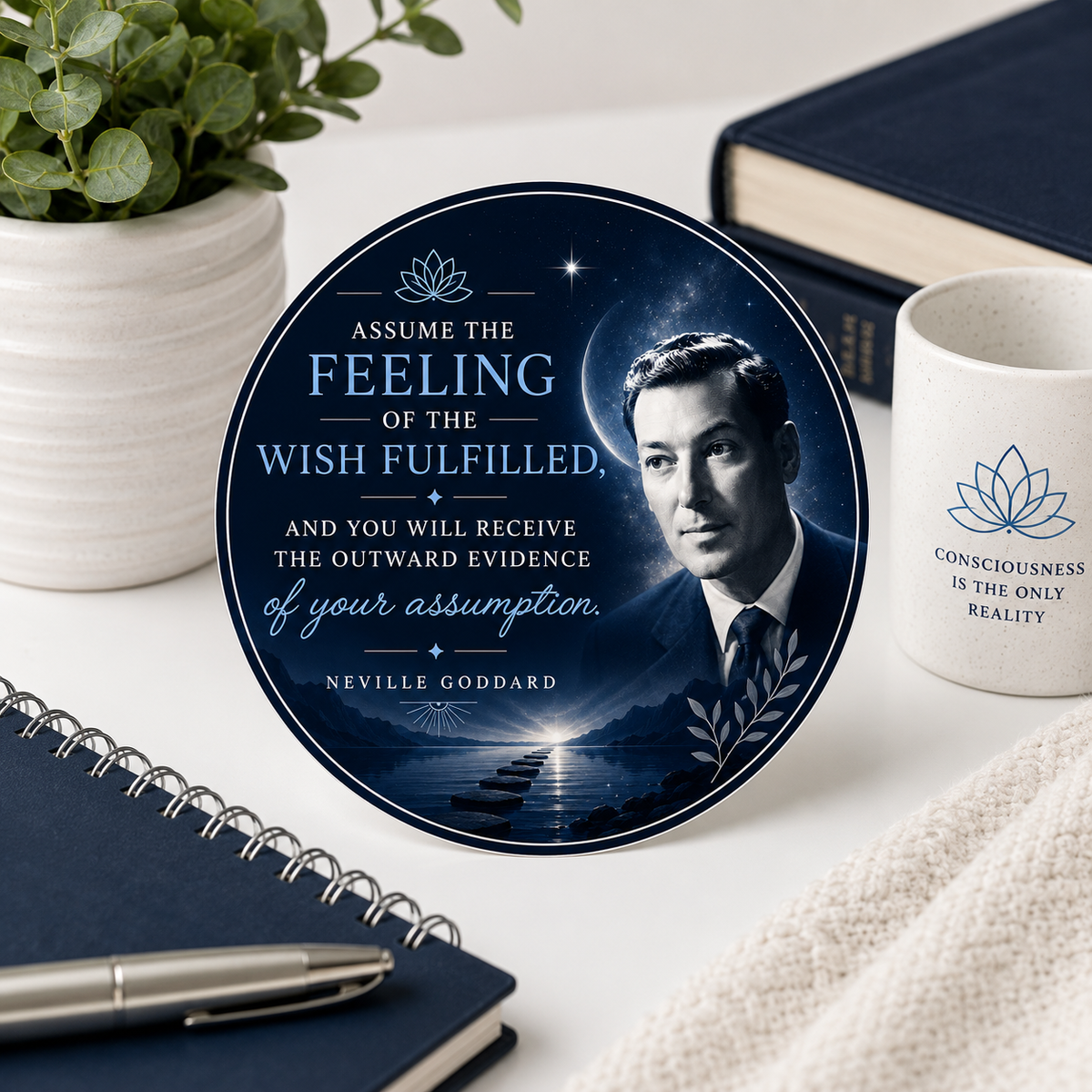 Assume the State of the Wish Fulfilled 3x3 Neville Goddard Sticker