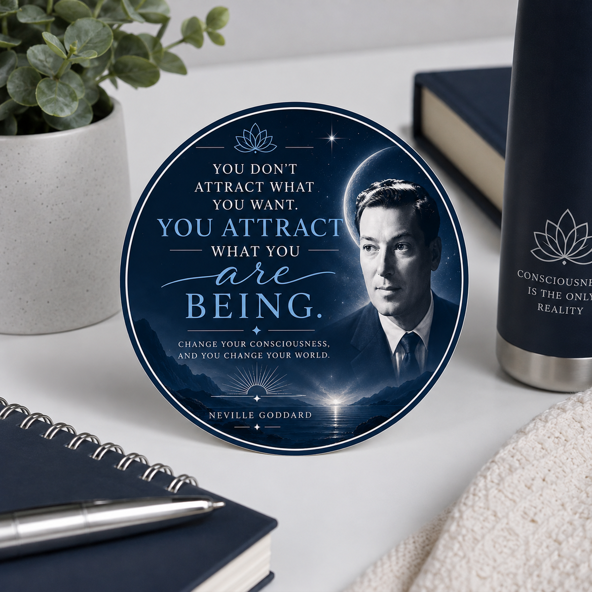 You Attract What You Are Being Sticker 3x3 Neville Goddard Sticker