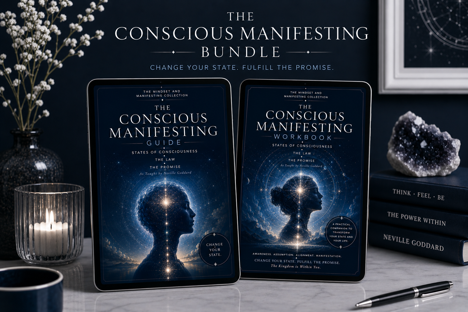 The Conscious Manifeating Ebook + Companion Workbook Bundle